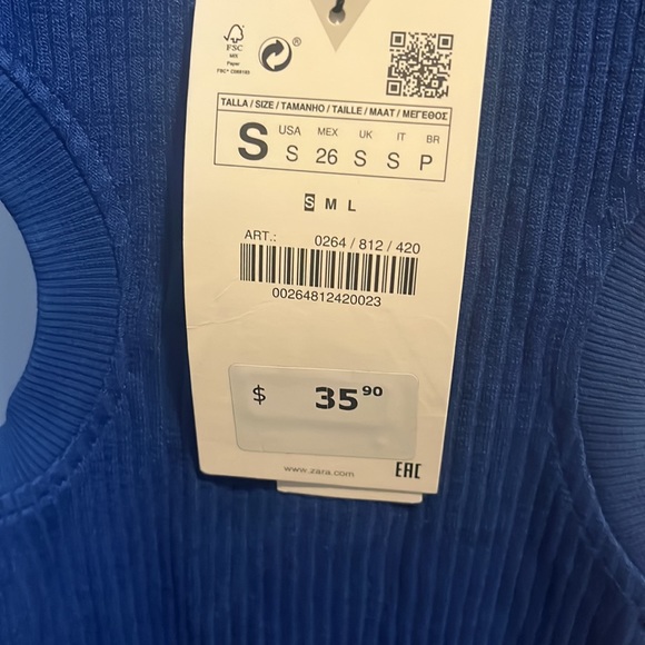 Zara size small cut out mini dress - Picture 2 of 2